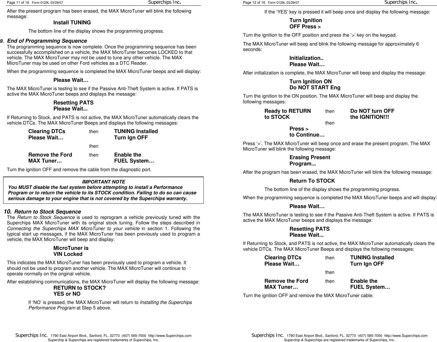 Page 6 of 8 - Superchips-Inc Superchips-Inc-Car-Stereo-System-1715-Maz-Users-Manual 0129L - Ford 1715 Manual Less DTC Codes