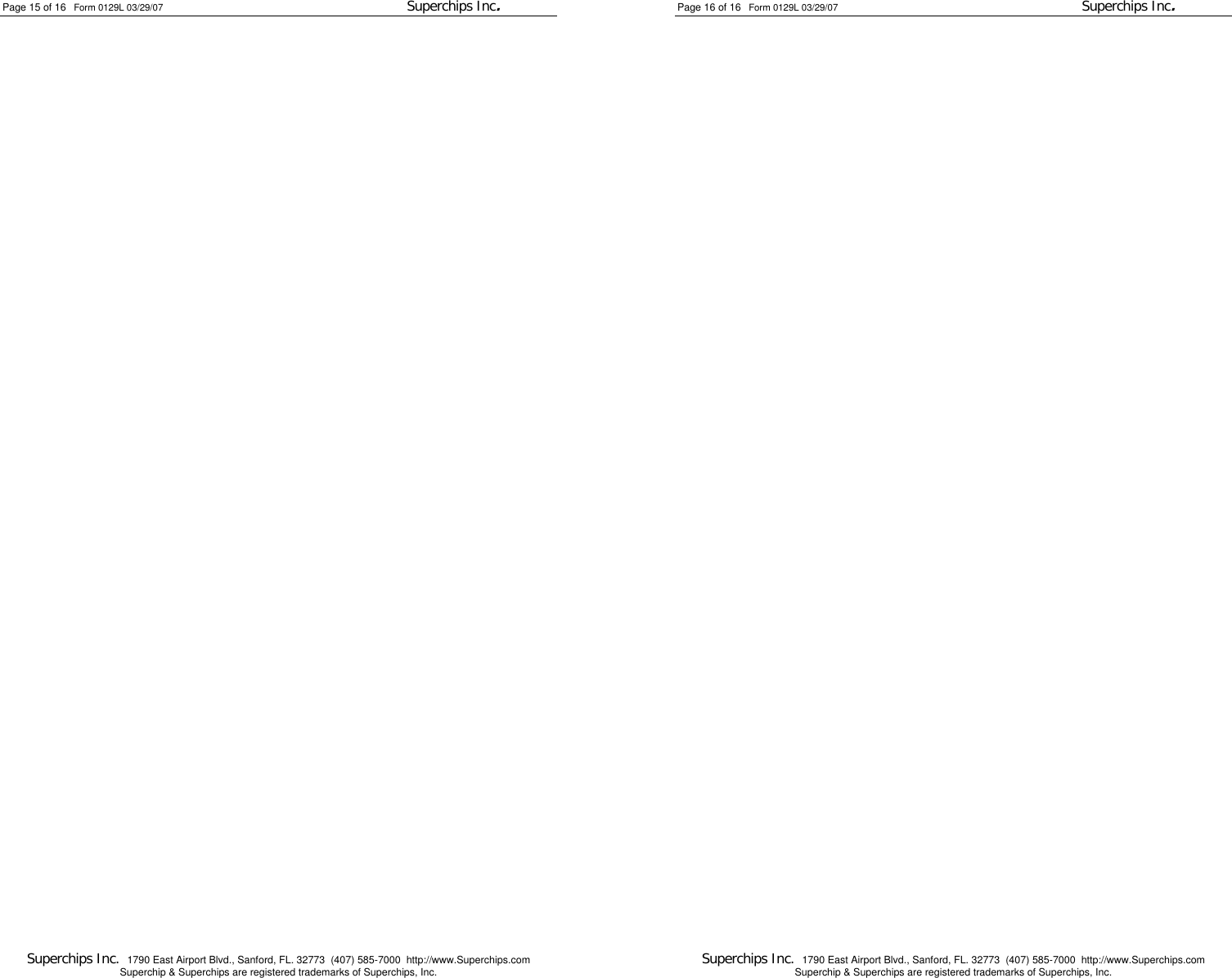 Page 8 of 8 - Superchips-Inc Superchips-Inc-Car-Stereo-System-1715-Maz-Users-Manual 0129L - Ford 1715 Manual Less DTC Codes