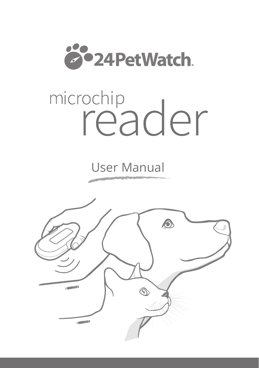 Page 1 of 12 - Sureflap 24Petwatch Microchip Reader Manual User 24Pet Watch
