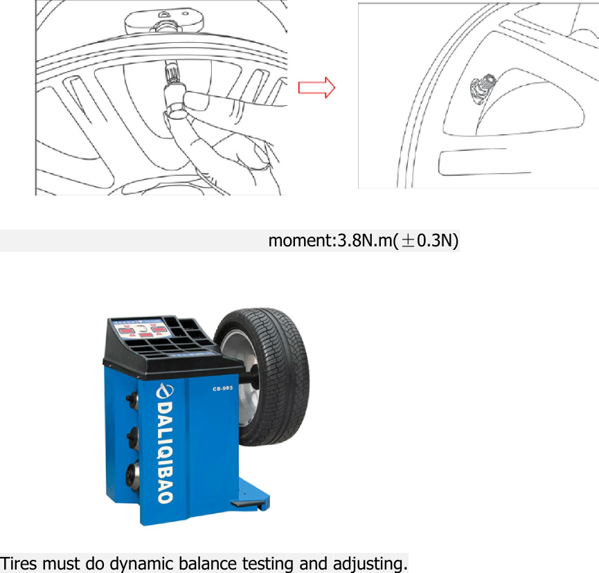 Page 2 of Suzhou Sate Auto Electronic TSB38 Tire Pressure Monitoring System Sensor User Manual 