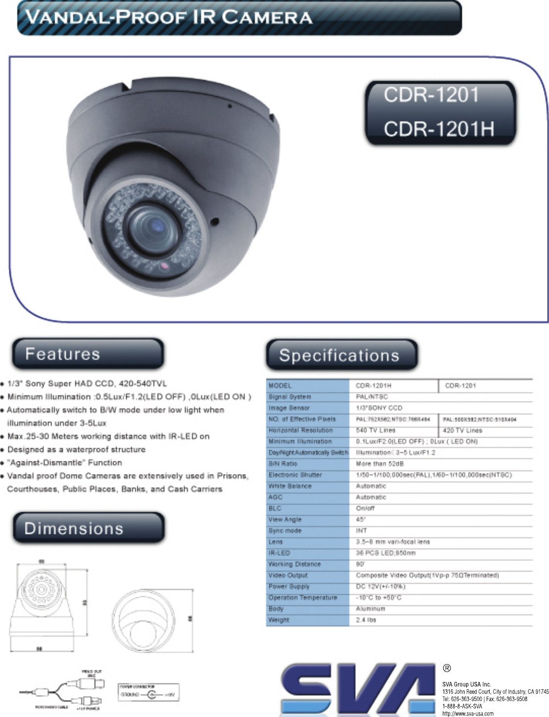 Page 1 of 1 - Sva Sva-Cdr-1201-Users-Manual-  Sva-cdr-1201-users-manual