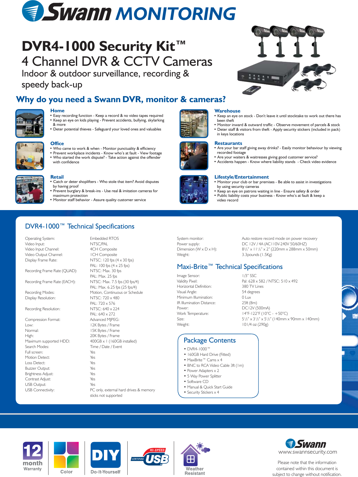 Page 2 of 2 - Swann DVR4-1000 Security Kit_SW244-DUM User Manual  To The C7152506-1190-4d3c-bd3e-694a4e3542ab