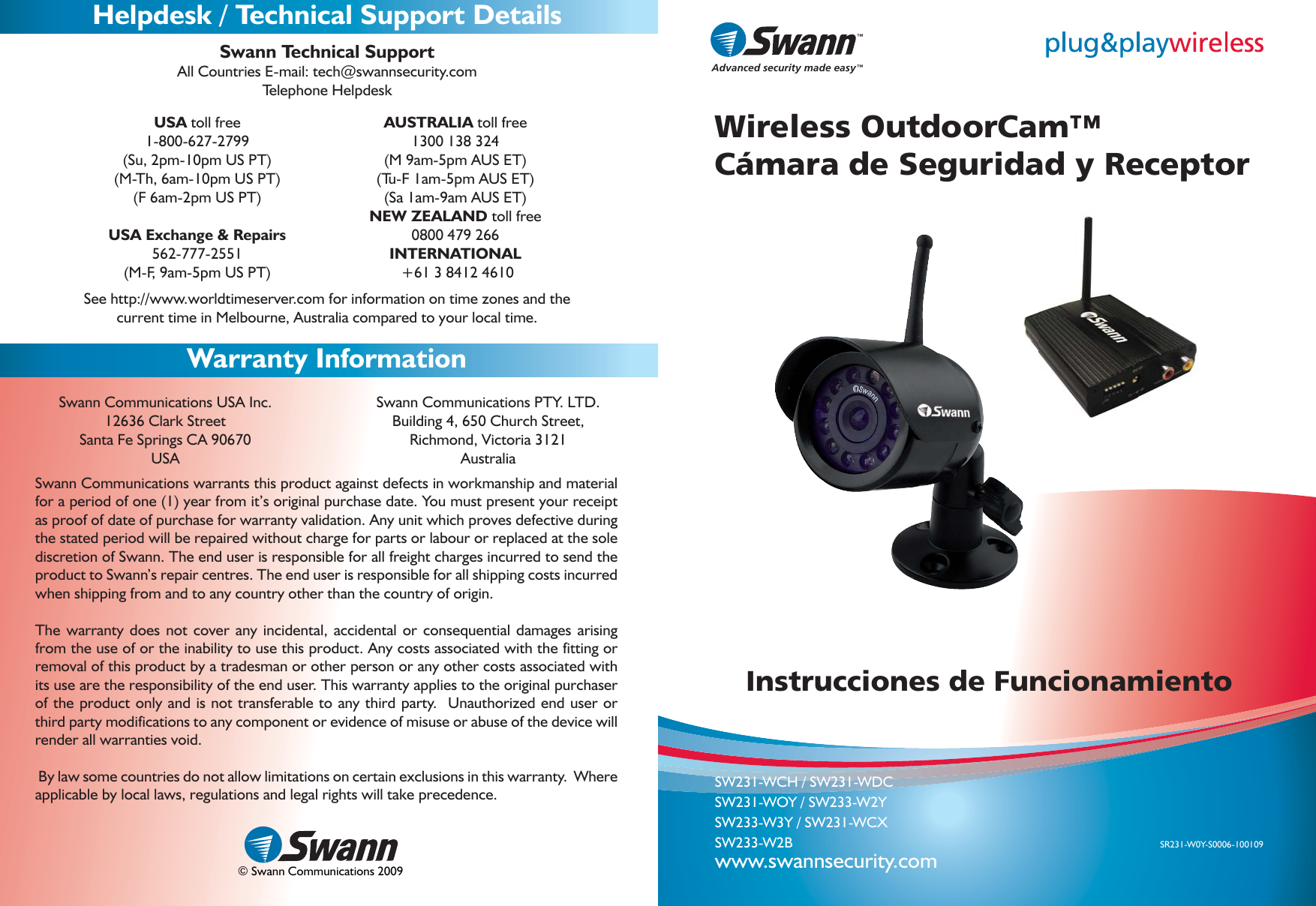 Page 12 of 12 - Swann Swann-Sw231-Wch-Users-Manual- All_LANGUAGES_WOC_Cameras_16-02-09  Swann-sw231-wch-users-manual