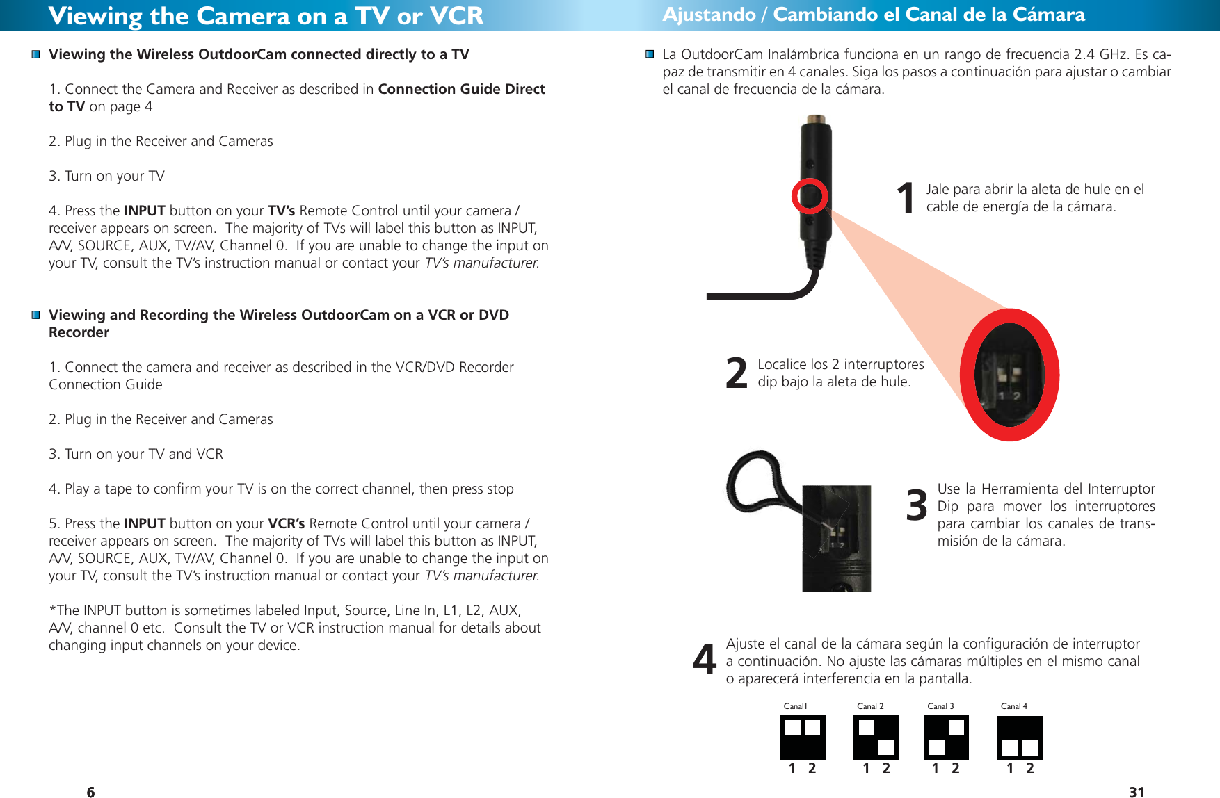 Page 6 of 12 - Swann Swann-Sw231-Wch-Users-Manual- All_LANGUAGES_WOC_Cameras_16-02-09  Swann-sw231-wch-users-manual