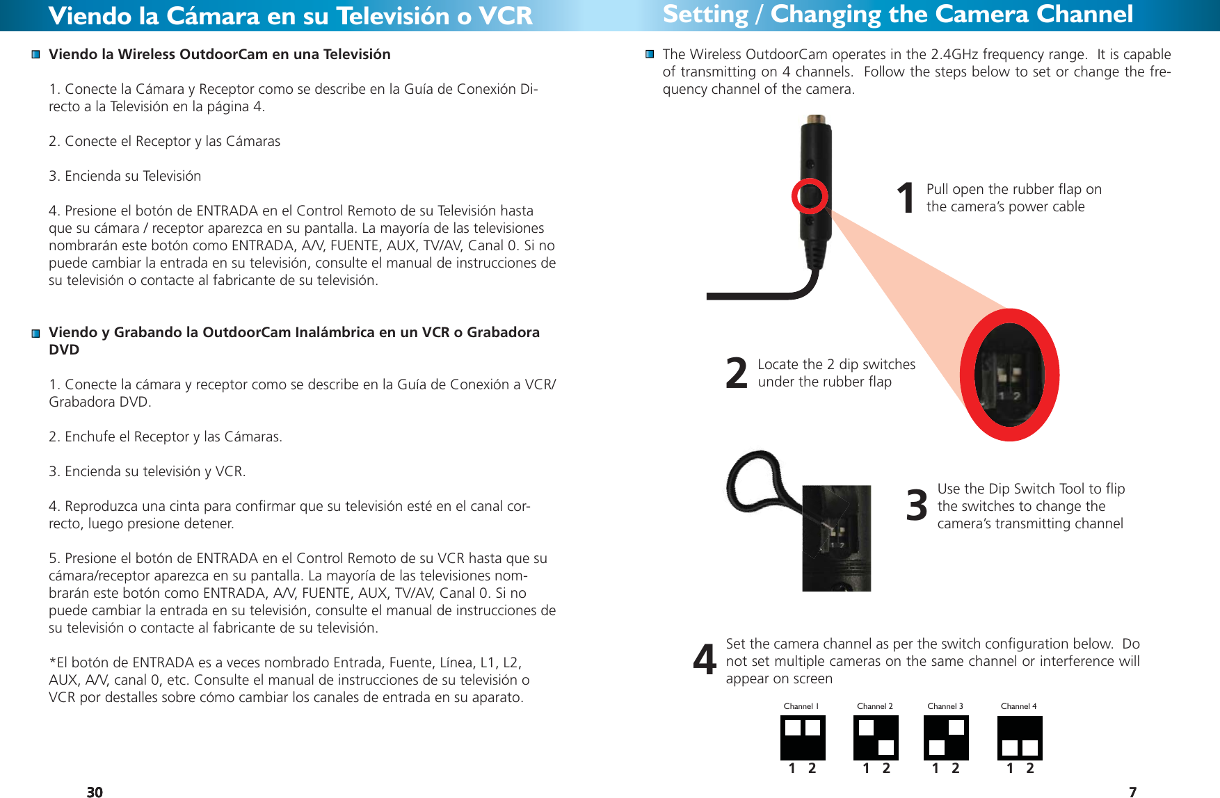 Page 7 of 12 - Swann Swann-Sw231-Wch-Users-Manual- All_LANGUAGES_WOC_Cameras_16-02-09  Swann-sw231-wch-users-manual