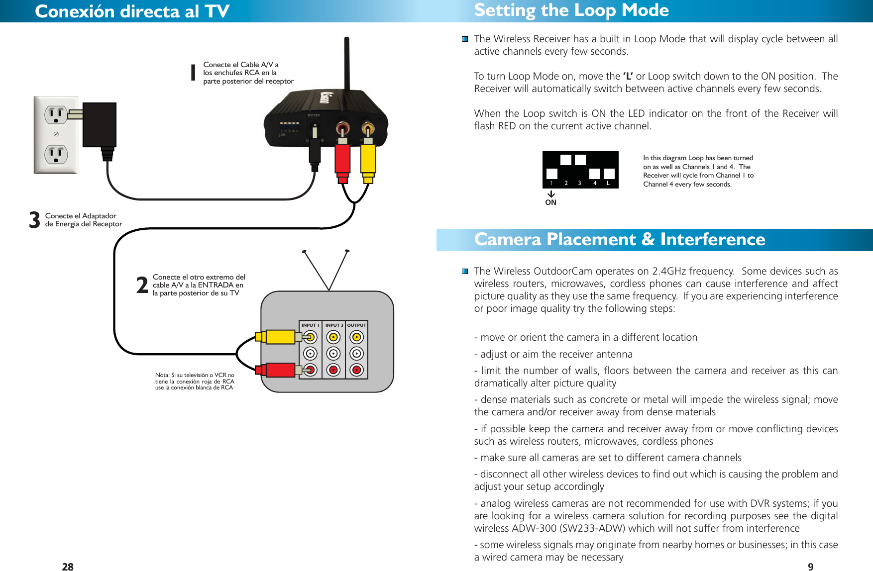 Page 9 of 12 - Swann Swann-Sw231-Wch-Users-Manual- All_LANGUAGES_WOC_Cameras_16-02-09  Swann-sw231-wch-users-manual