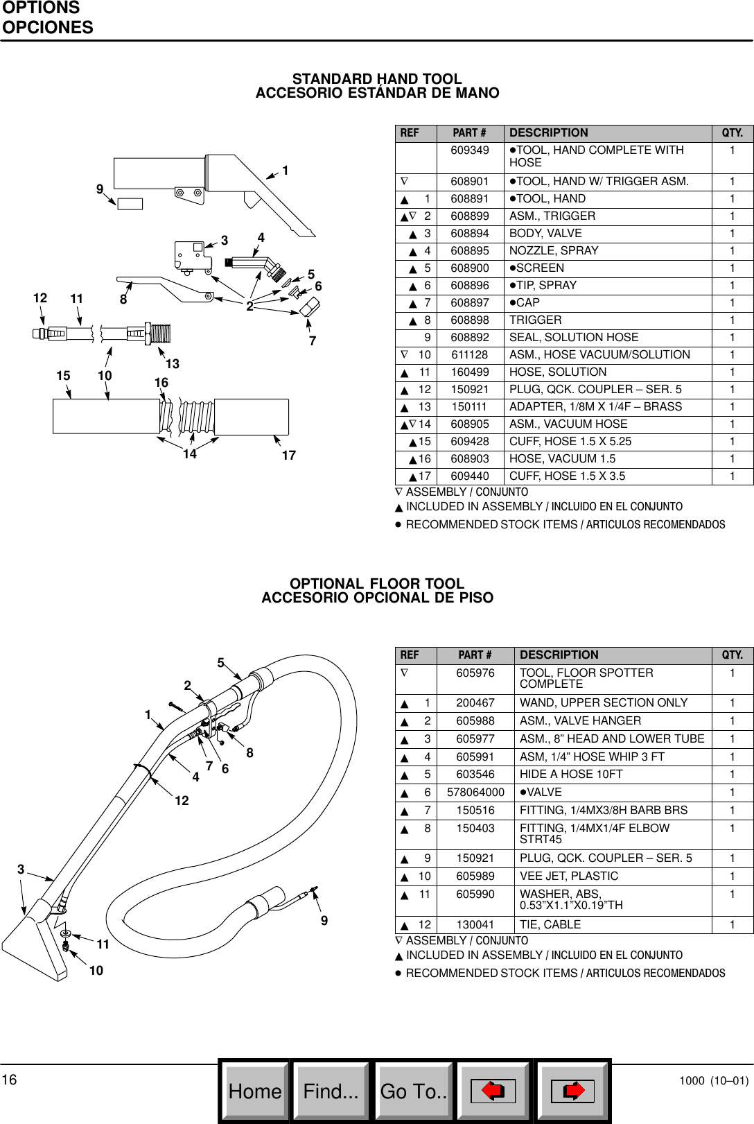 Page 5 of 6 - Ten 1000_Parts List Rev 02  1000 Parts Manual 10-2001 To 6-2003