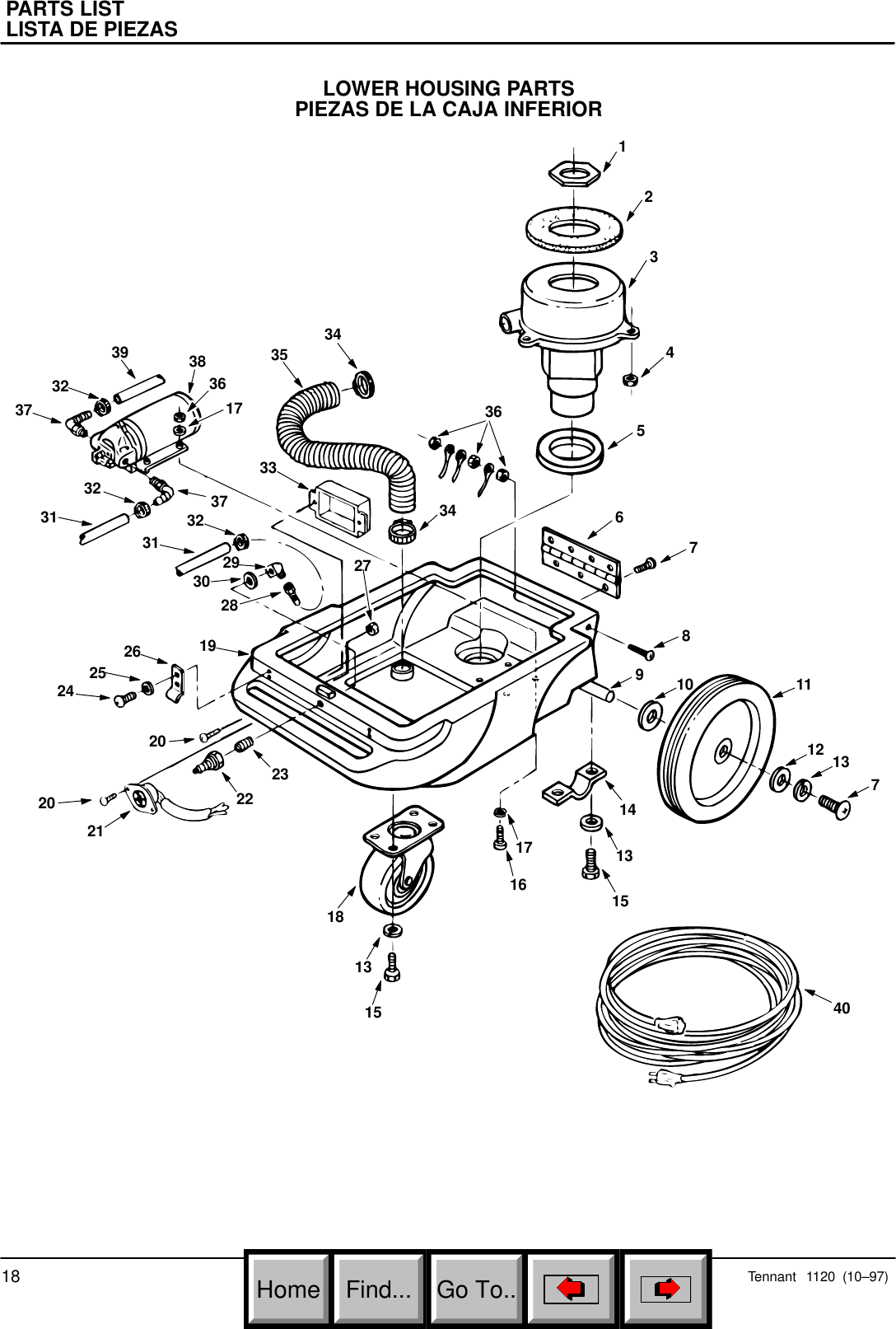 Page 5 of 8 - 1120 Rev 01 (01-00) Parts Only_Tennant  Manual 1-2000 To 2-2004