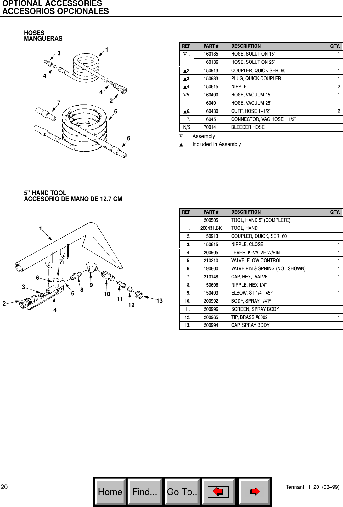 Page 7 of 8 - 1120 Rev 01 (01-00) Parts Only_Tennant  Manual 1-2000 To 2-2004