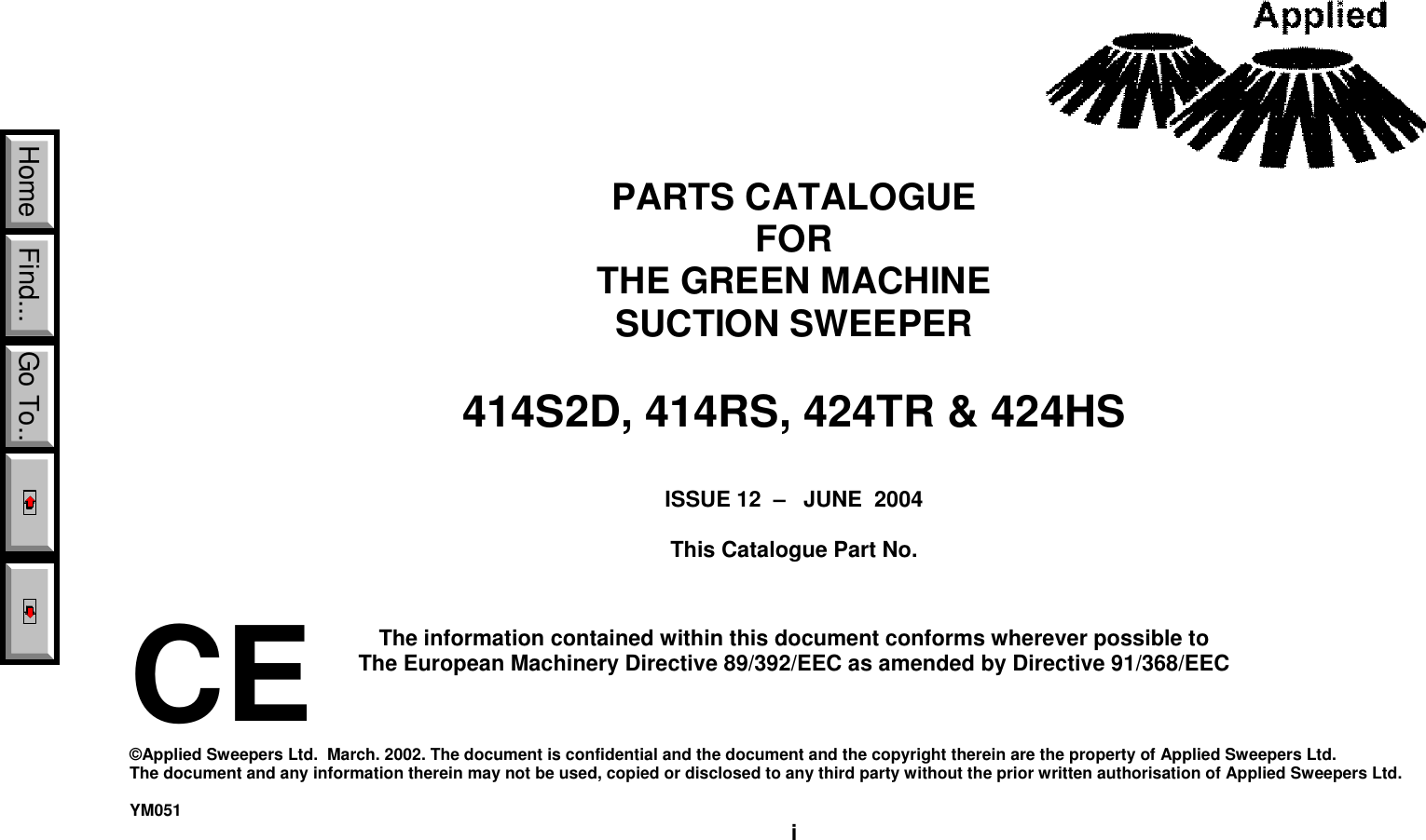 400 Series Green Machine Parts Manual