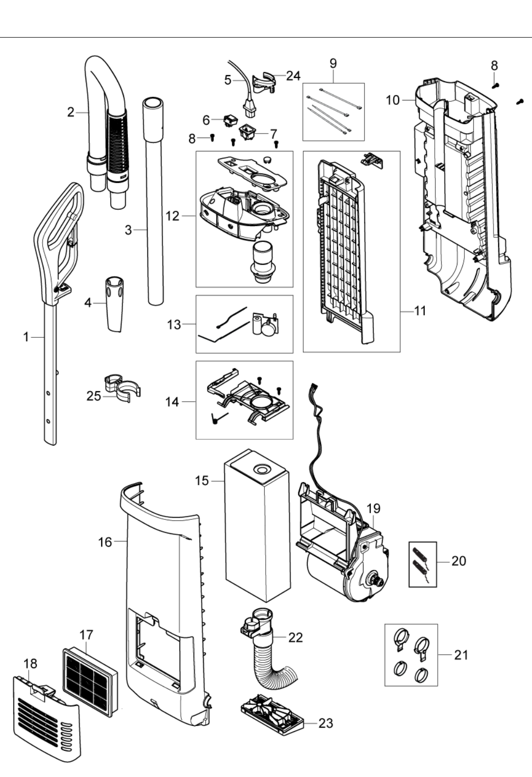 Advance vu500 upright vacuum parts manual