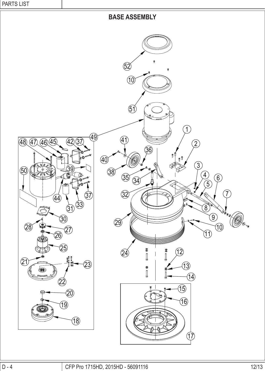 Page 10 of 12 - Clarke-cfp-pro-17-20-floor-machine-parts-and-operator-manual