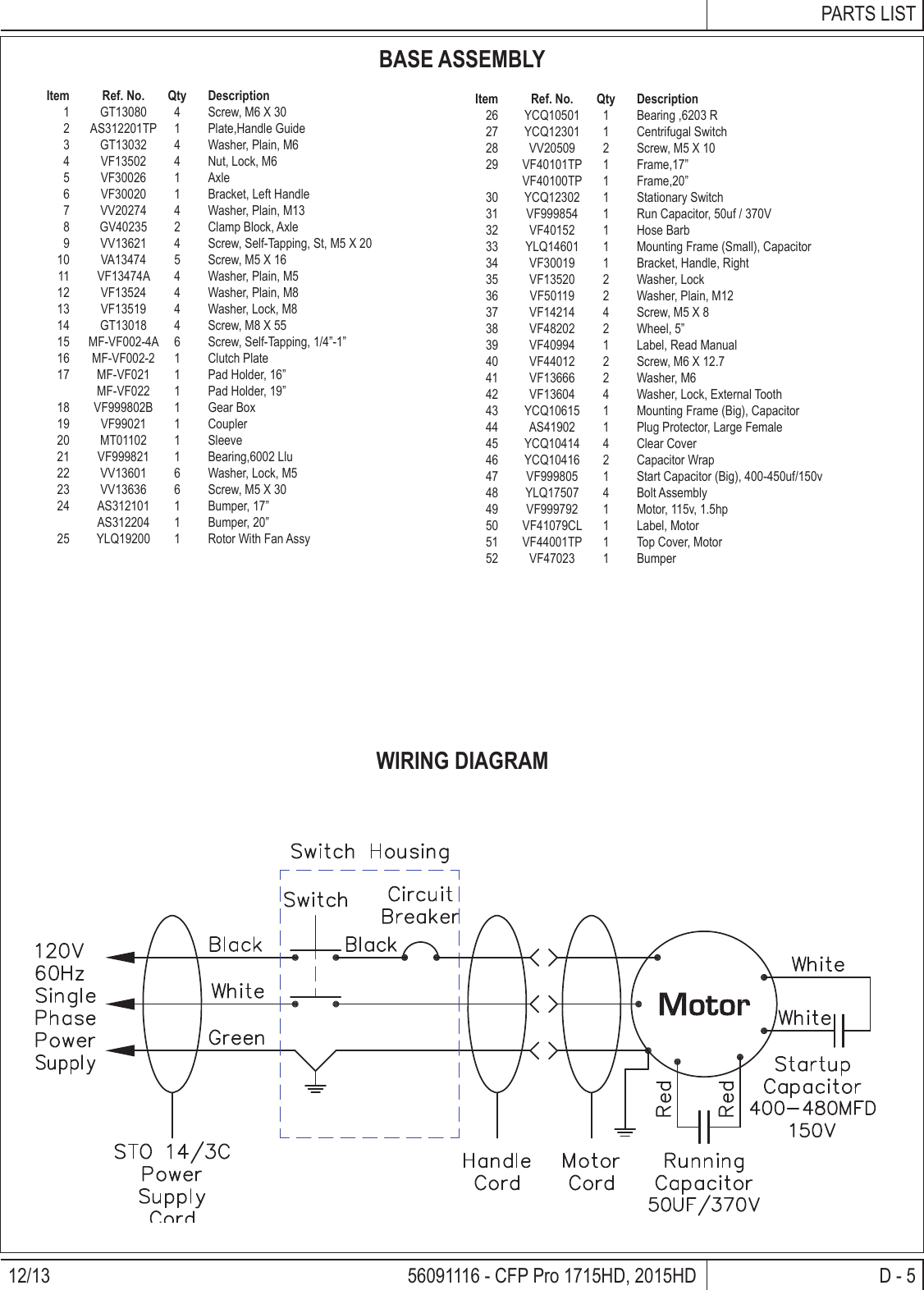Page 11 of 12 - Clarke-cfp-pro-17-20-floor-machine-parts-and-operator-manual