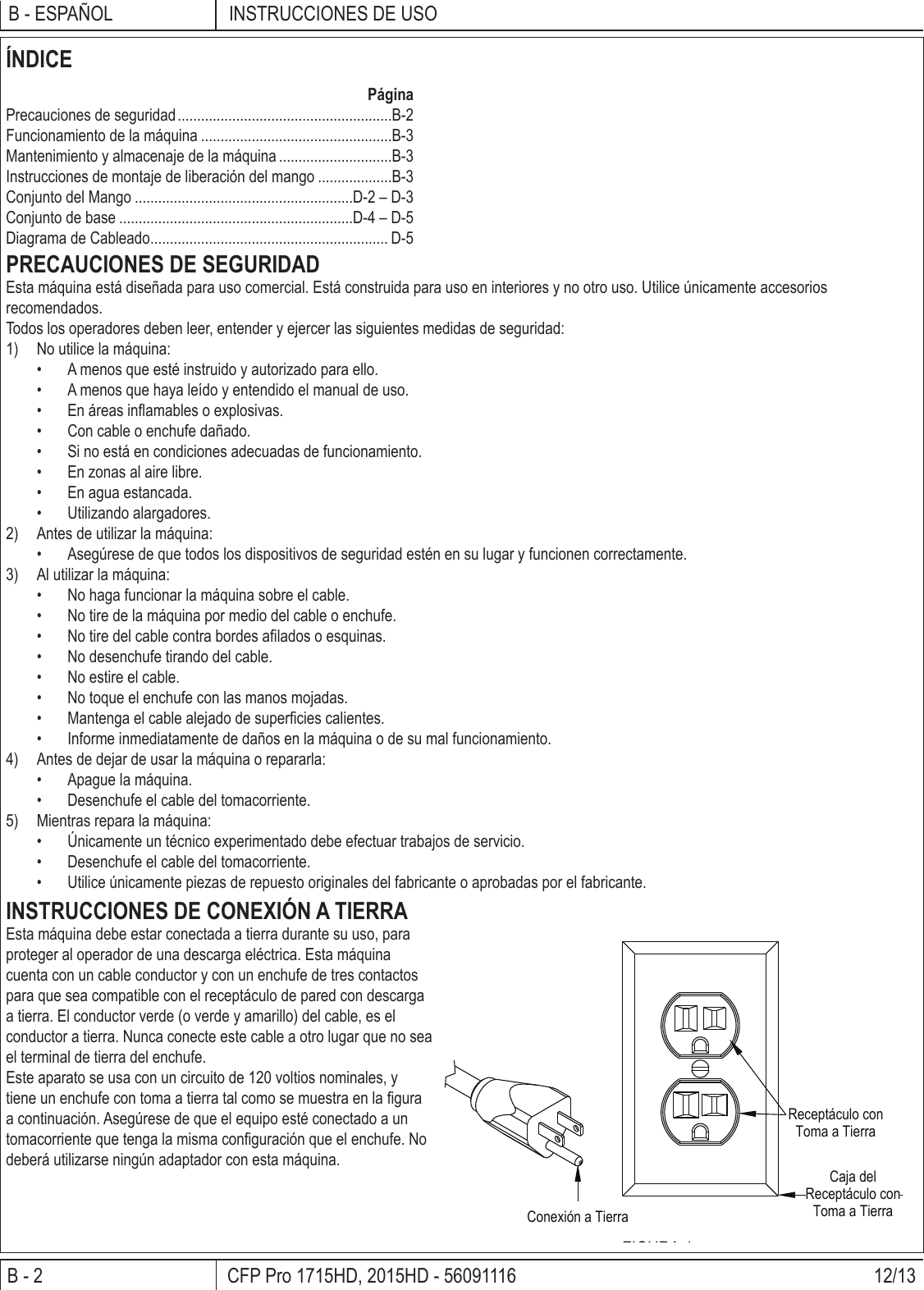 Page 4 of 12 - Clarke-cfp-pro-17-20-floor-machine-parts-and-operator-manual