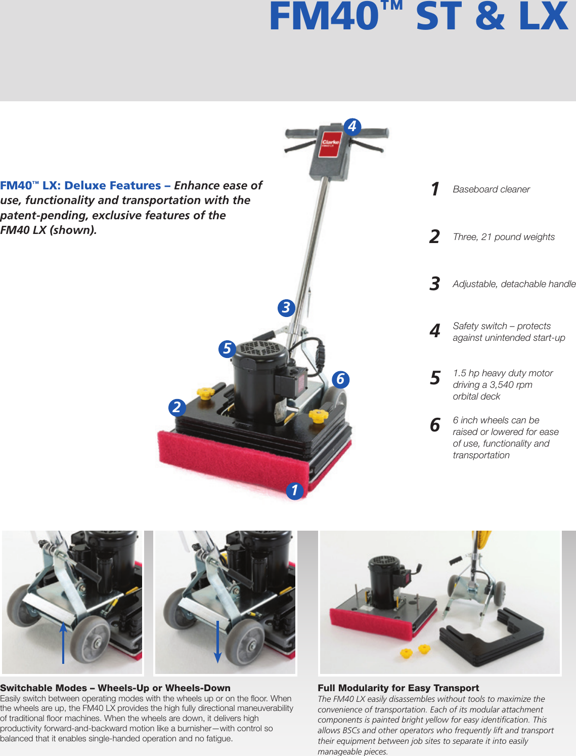 Page 3 of 4 - Clarke-fm40-st-lx-orbital-floor-machine-brochure-and-specifications