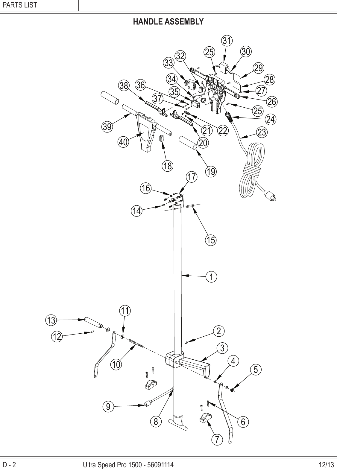 Page 8 of 12 - Clarke-ultra-speed-pro-1500-floor-burnisher-parts-and-operator-manual