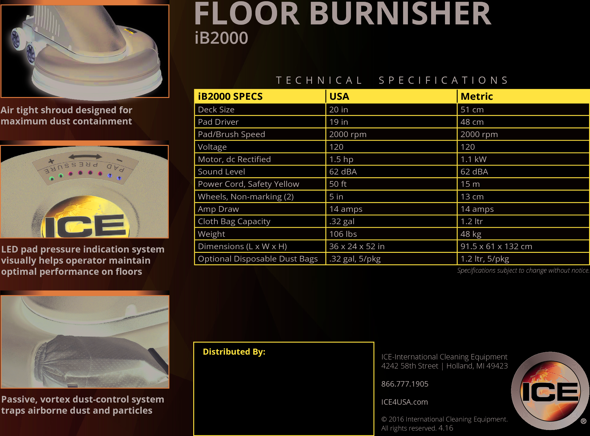 Page 2 of 2 - Sweepscrub Ice-Ib2000-Floor-Burnisher User Manual