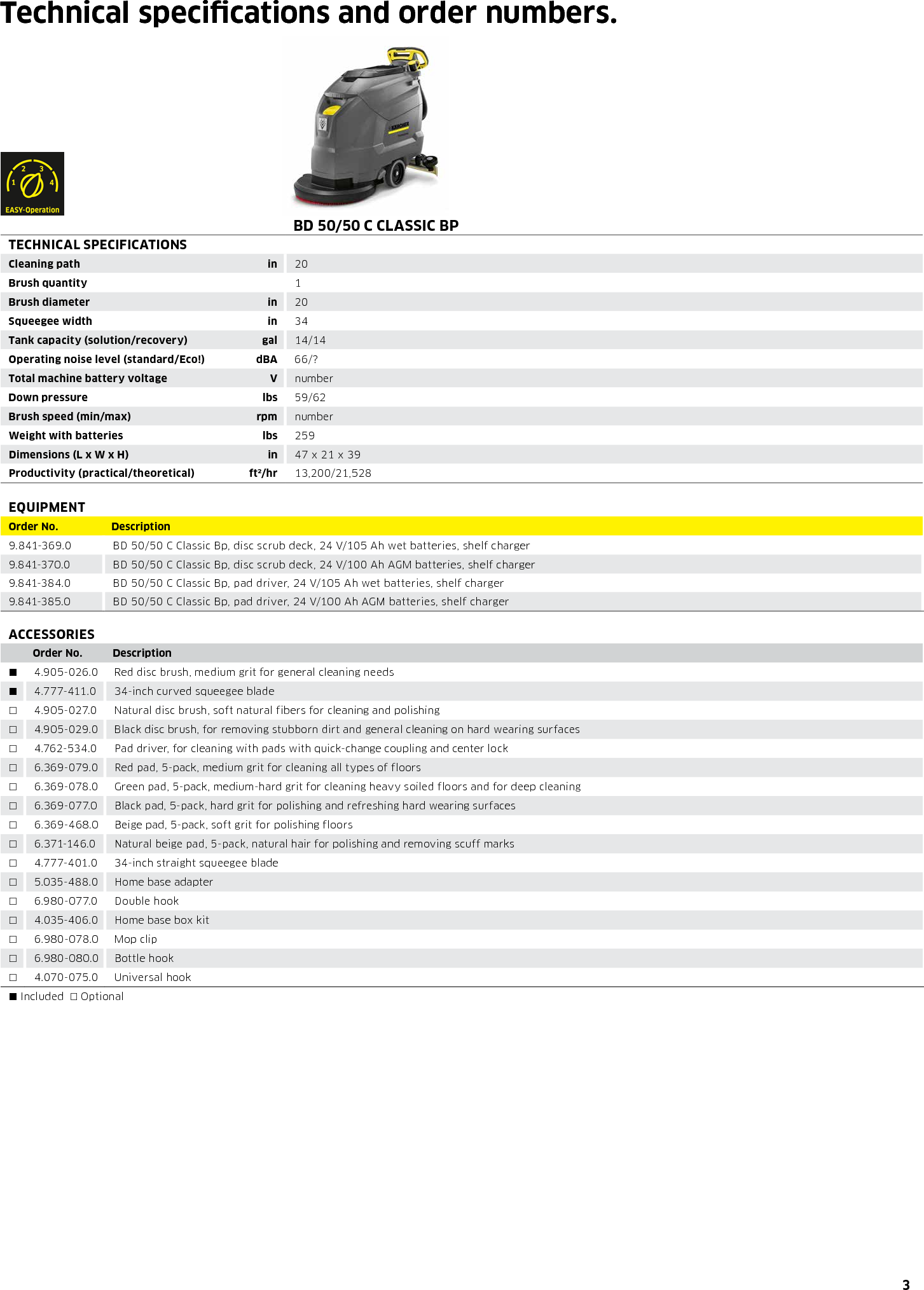 Page 3 of 4 - Sweepscrub Kaercher-Bd-50-50-C-Classic-Bp-Walk-Behind-Floor-Scrubber-Brochure User Manual