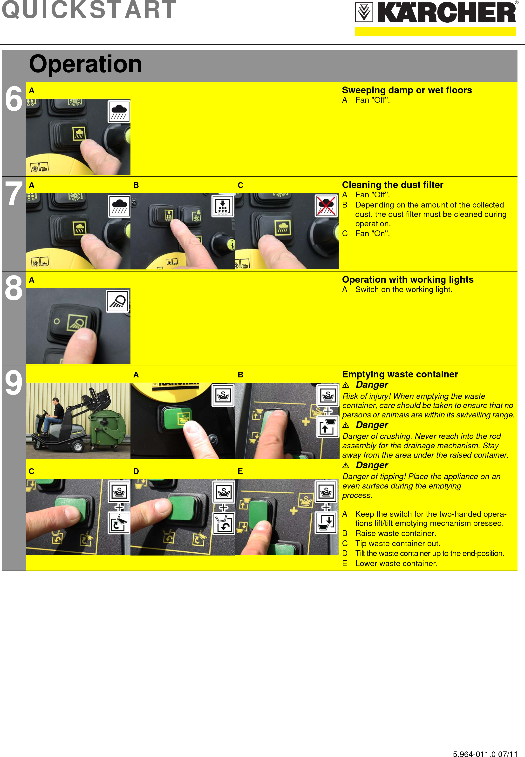 Page 3 of 5 - Sweepscrub Kaercher-Km-120-150-R-Bp-Rider-Sweeper-Quick-Start-Guide OBJ_DOKU-109522-001 User Manual