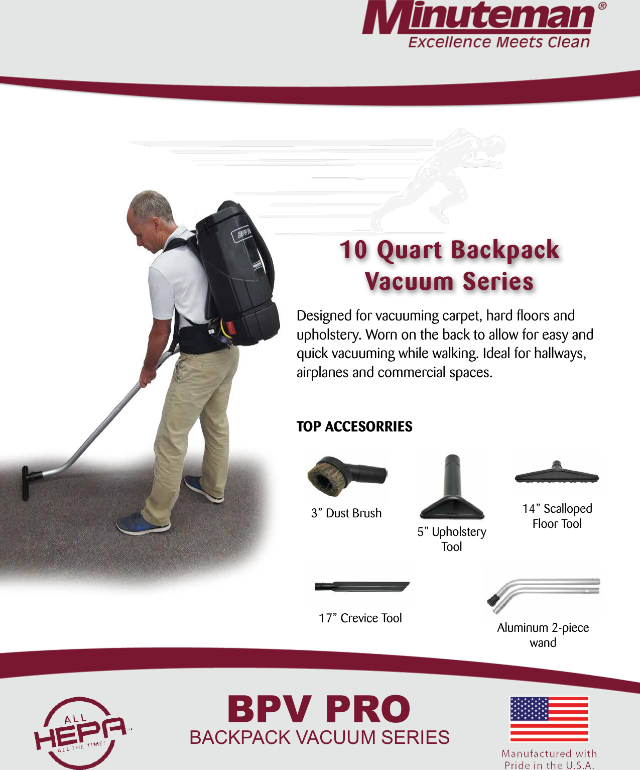 minuteman backpack vacuum