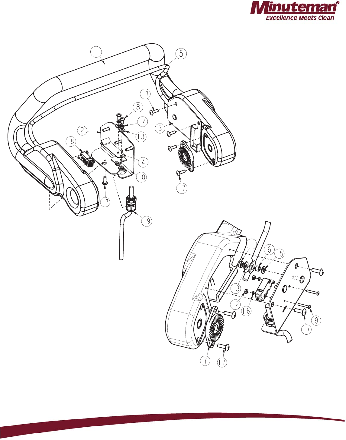 988720 Parts Manual E1720_H20 Floor Scrubber REV N Minuteman e17 walk