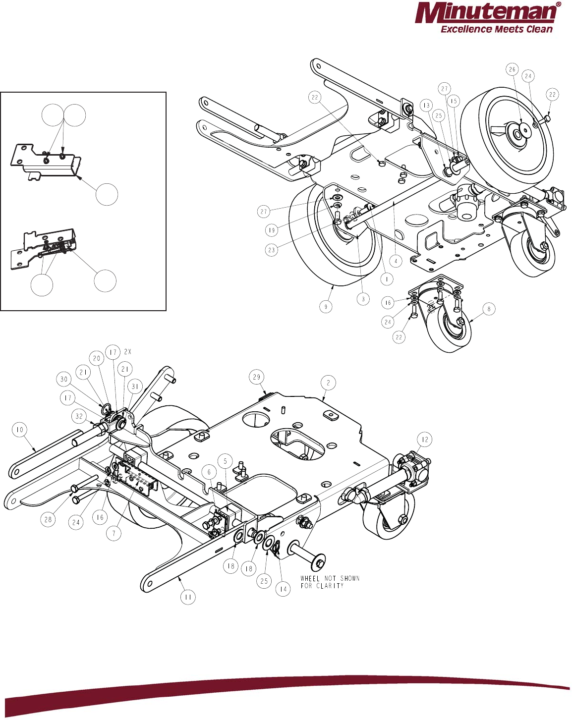 988720 Parts Manual E1720_H20 Floor Scrubber REV N Minuteman e17 walk