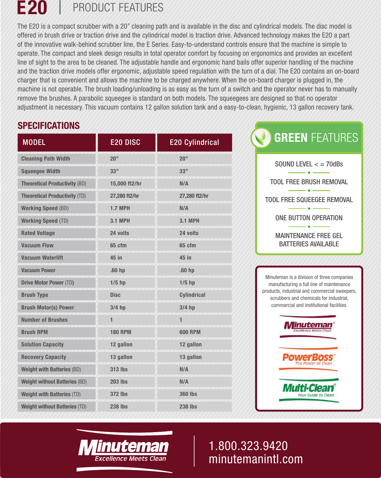 Page 2 of 2 - Minuteman-e20-cylindrical-walk-behind-floor-scrubber-brochure-and-specifications