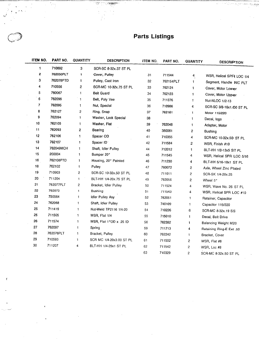 Page 3 of 5 - M20250  Minuteman-m20250-walk-behind-electric-floor-burnisher-parts-and-operator-manual