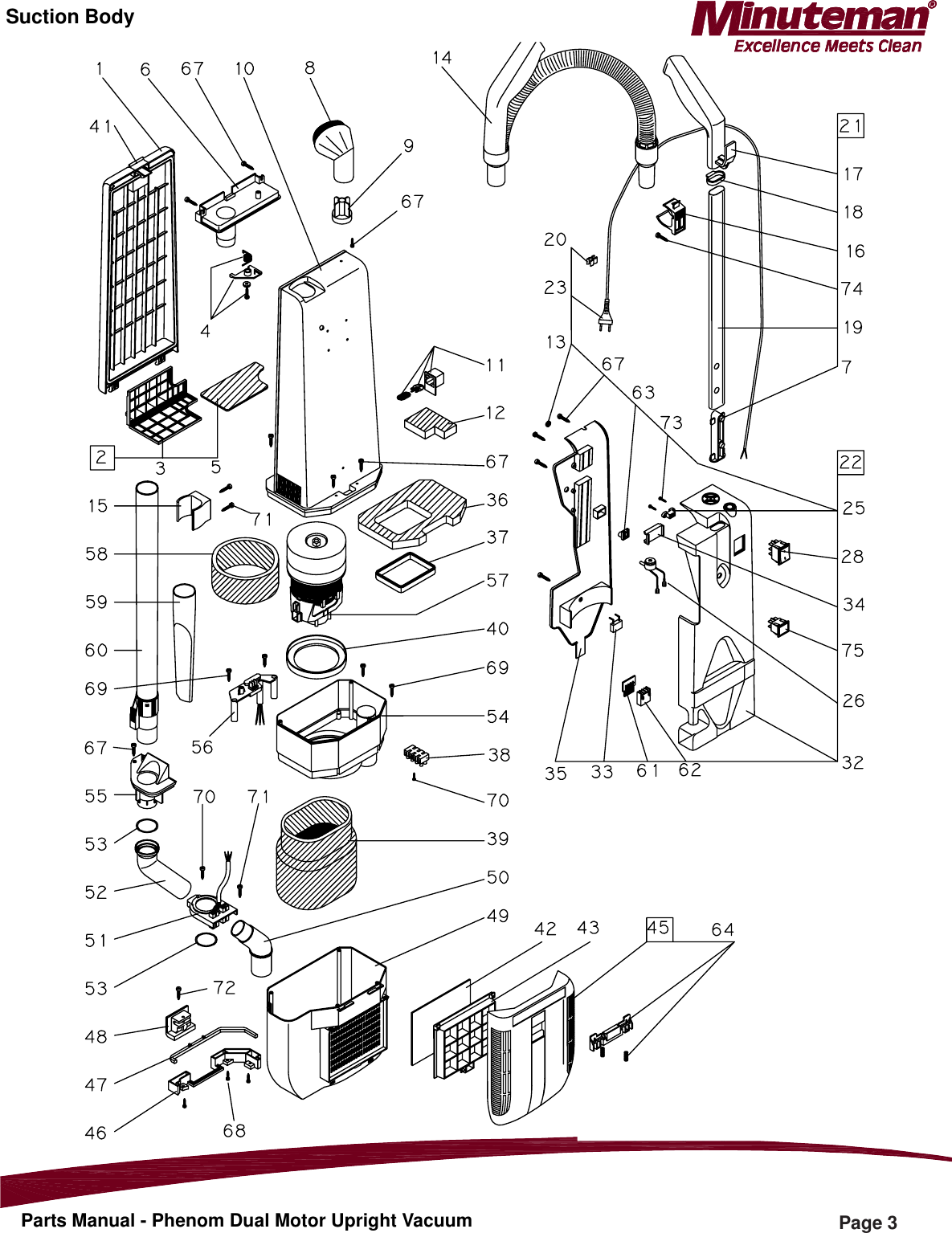 Page 4 of 8 - 988743 - Parts Manual Phenom L1518 Upright Vac REV STAR 0212.pmd  Minuteman-phenom-15-18-upright-vacuum-parts-manual