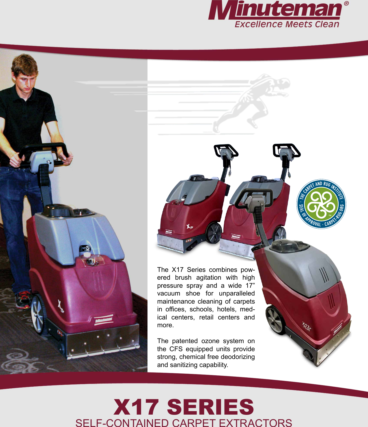 Page 1 of 2 - Minuteman-x17-series-carpet-extractor-brochure-and-specifications