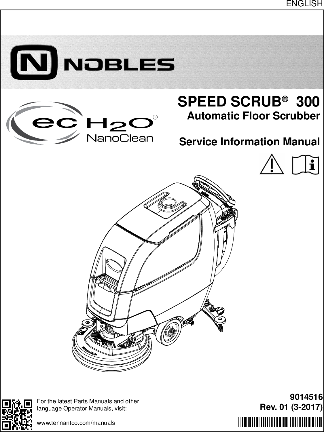 SS300 Service Manual Nobles walk behind floor scrubber