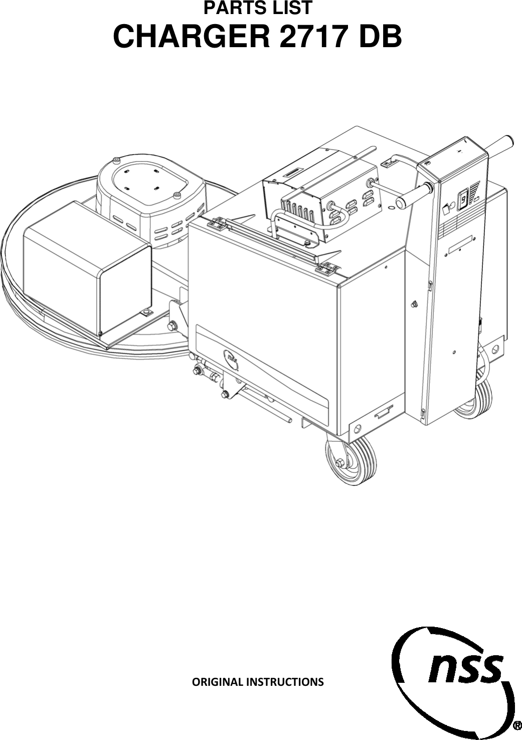 9092735 Charger 2717 DB Illustrated Parts Book Nss walk behind floor