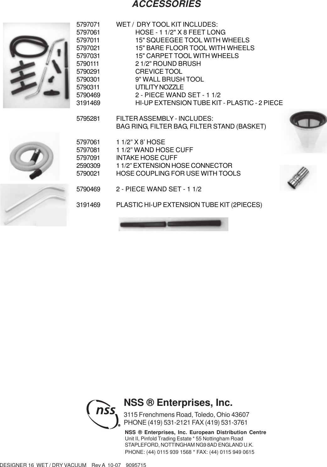 Page 8 of 8 - 9095715 Designer 16 Illustrated Parts Book Orig-1_10-07_pcn_11701.pmd  Nss-designer-16-wet-dry-vac-parts-manual
