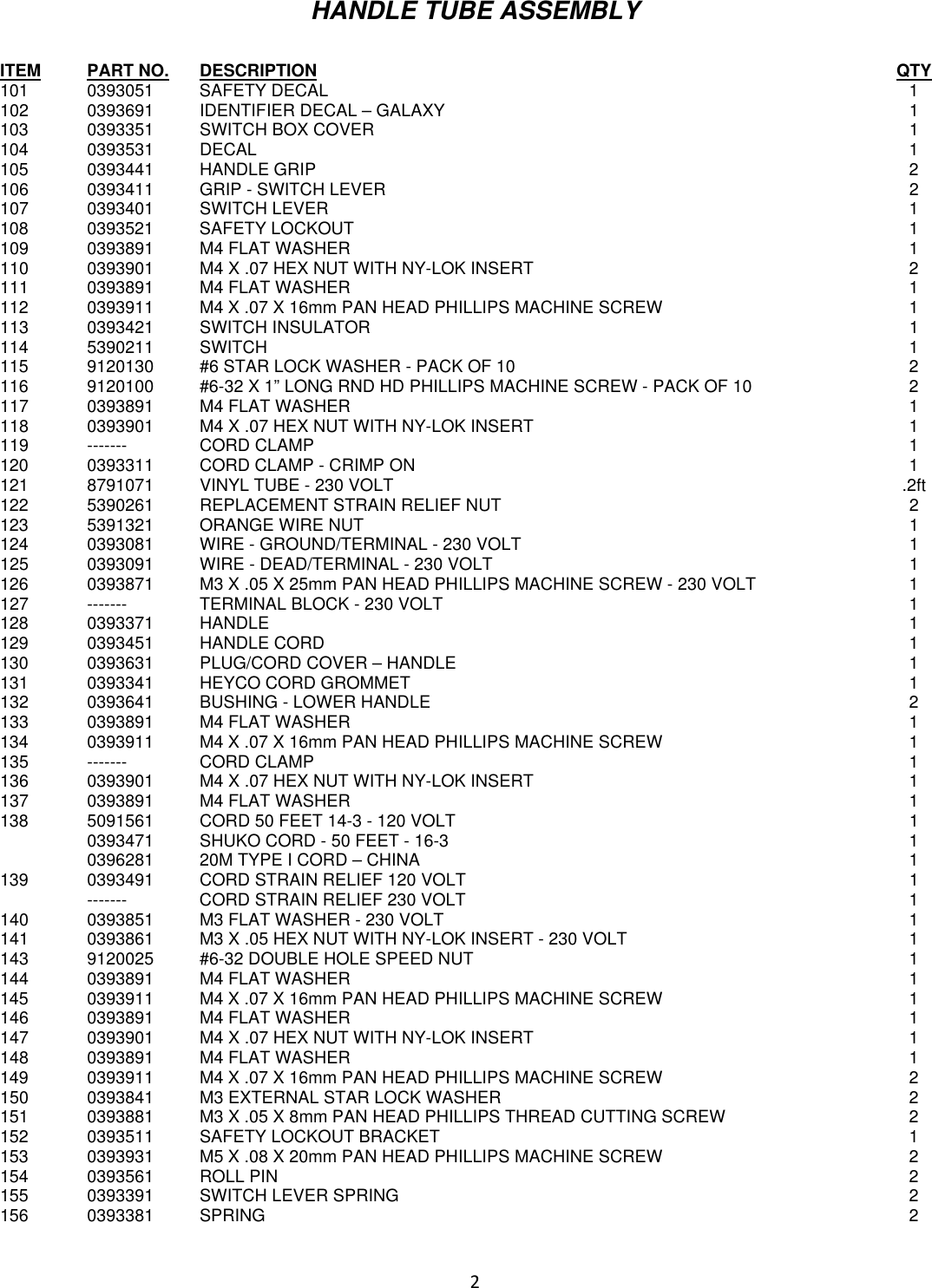 Page 2 of 8 - 9090377 Galaxy DS Floor Machine Illustrated Parts Book  Nss-galaxy-ds-walk-behind-floor-machine-parts-manual