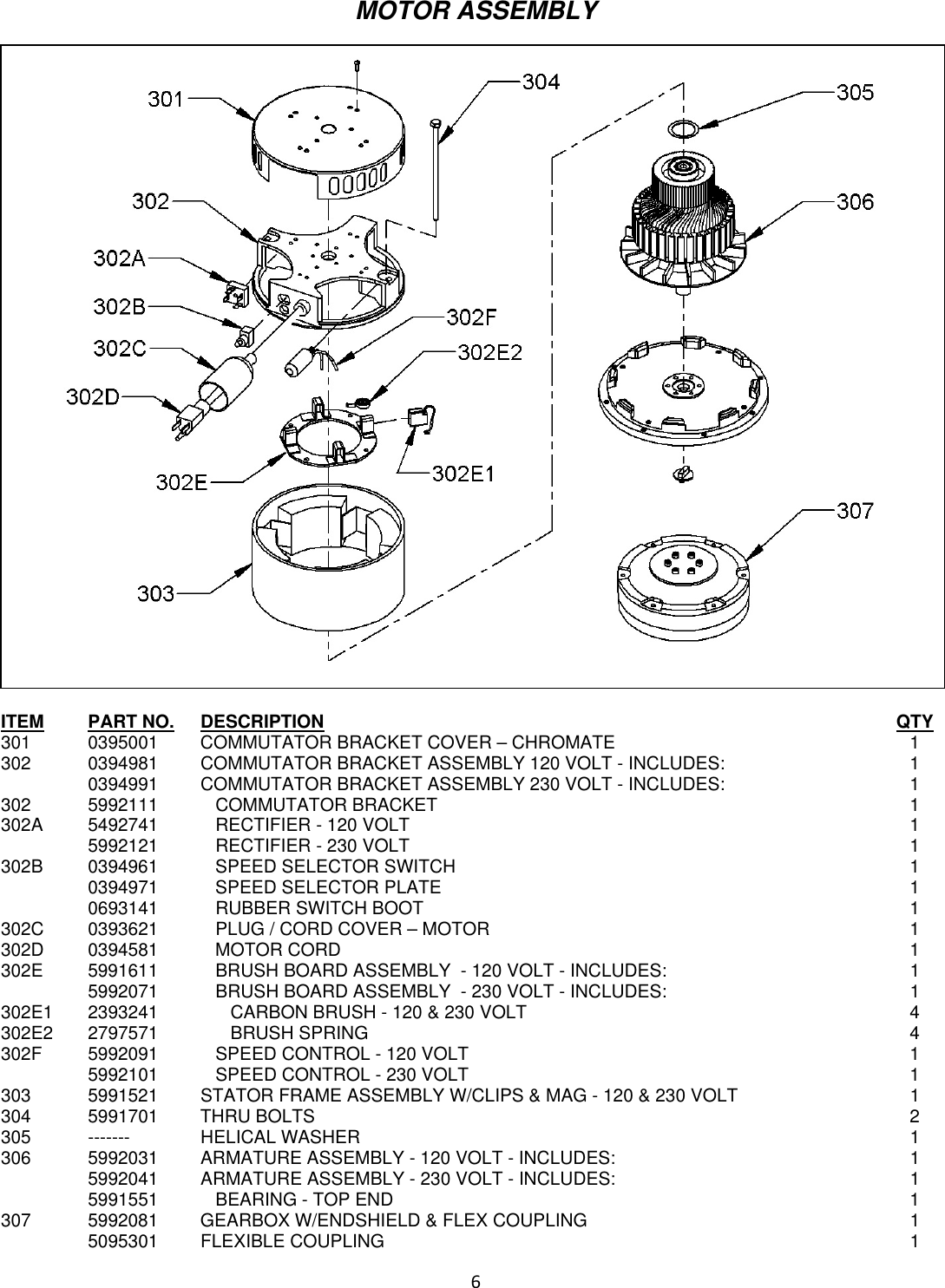 Page 6 of 8 - 9090377 Galaxy DS Floor Machine Illustrated Parts Book  Nss-galaxy-ds-walk-behind-floor-machine-parts-manual