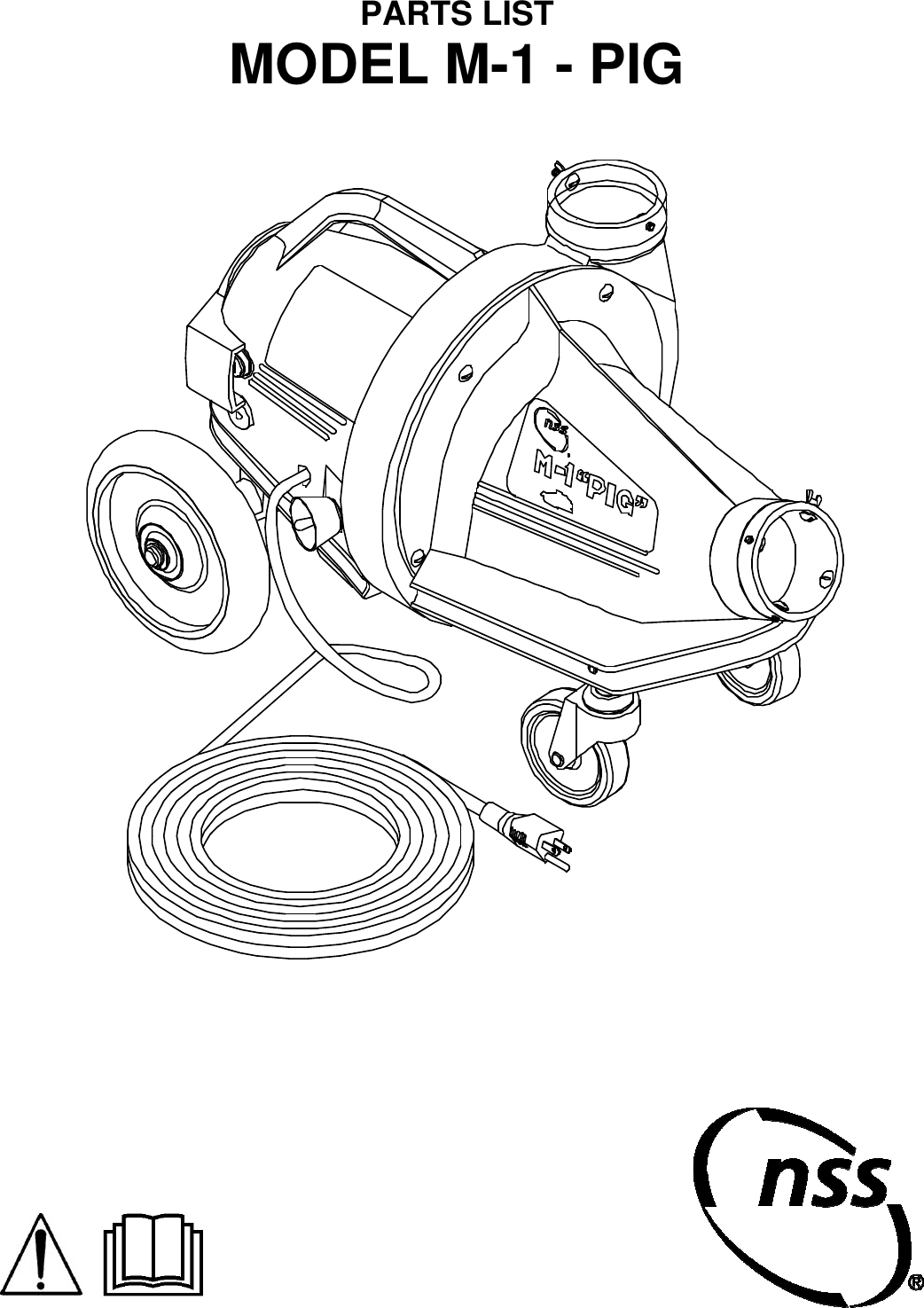 Page 1 of 8 - 9091006 - M-1 Pig Illustrated Parts Book  Nss--m1-pig-wet-dry-vac-parts-manual