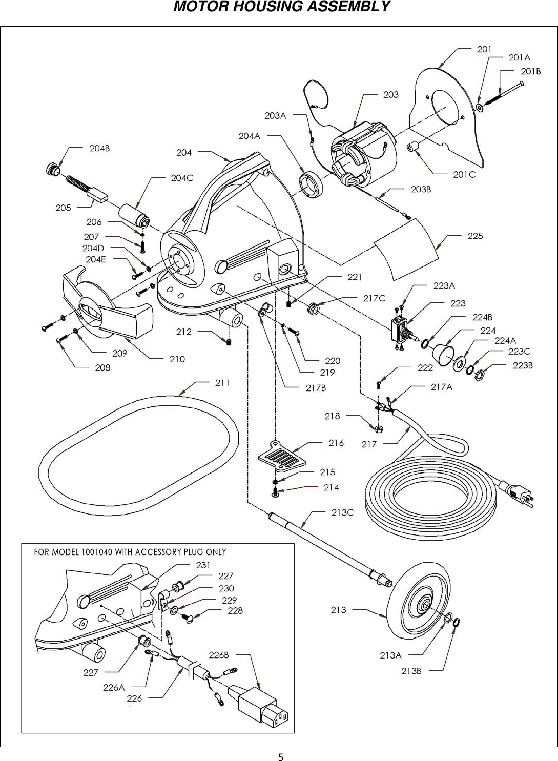 Page 5 of 8 - 9091006 - M-1 Pig Illustrated Parts Book  Nss--m1-pig-wet-dry-vac-parts-manual