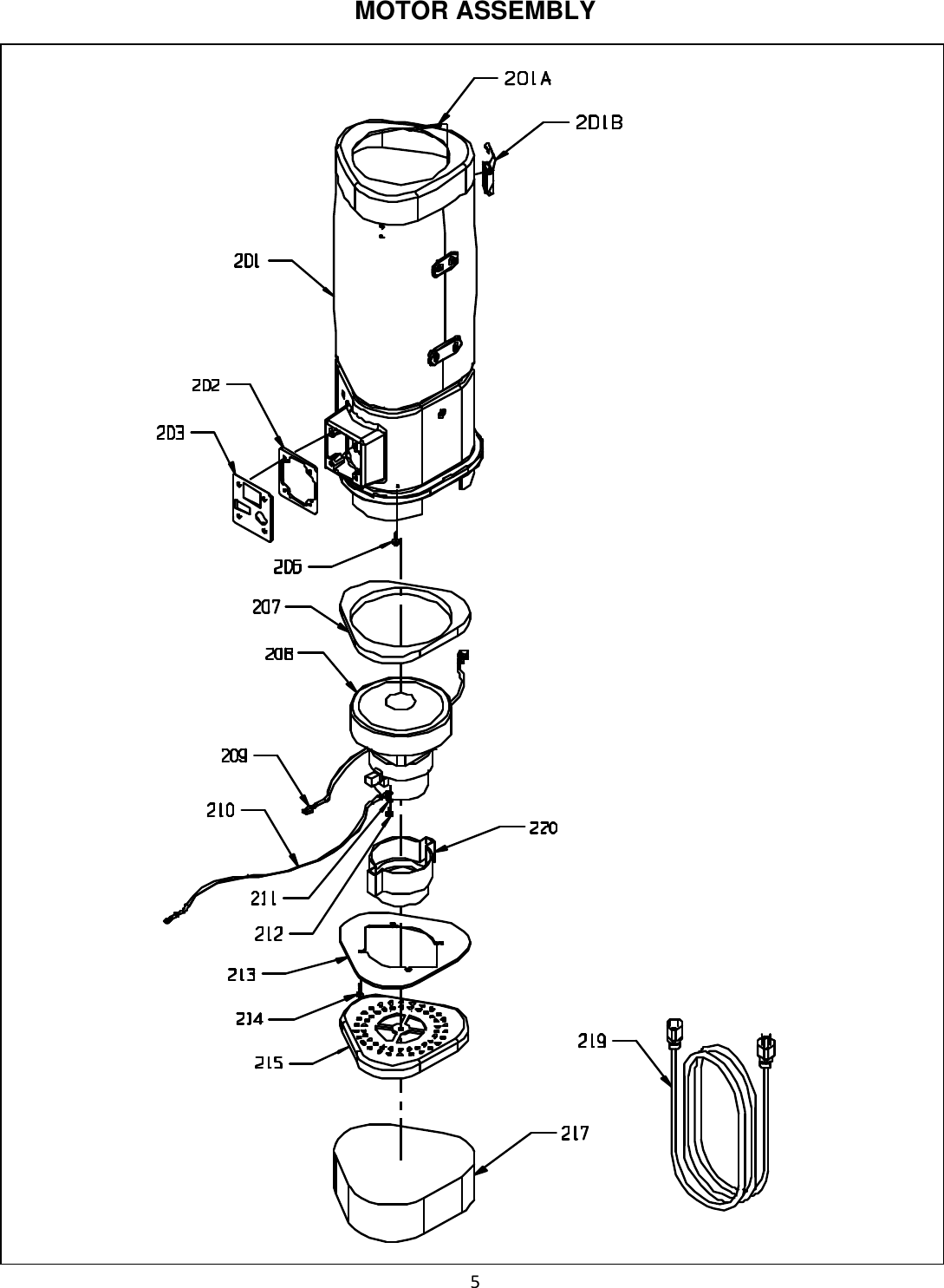 Page 5 of 12 - 9096703 Outlaw BV Illustrated Parts Book  Nss-outlaw-bv-dry-vacuum-parts-manual