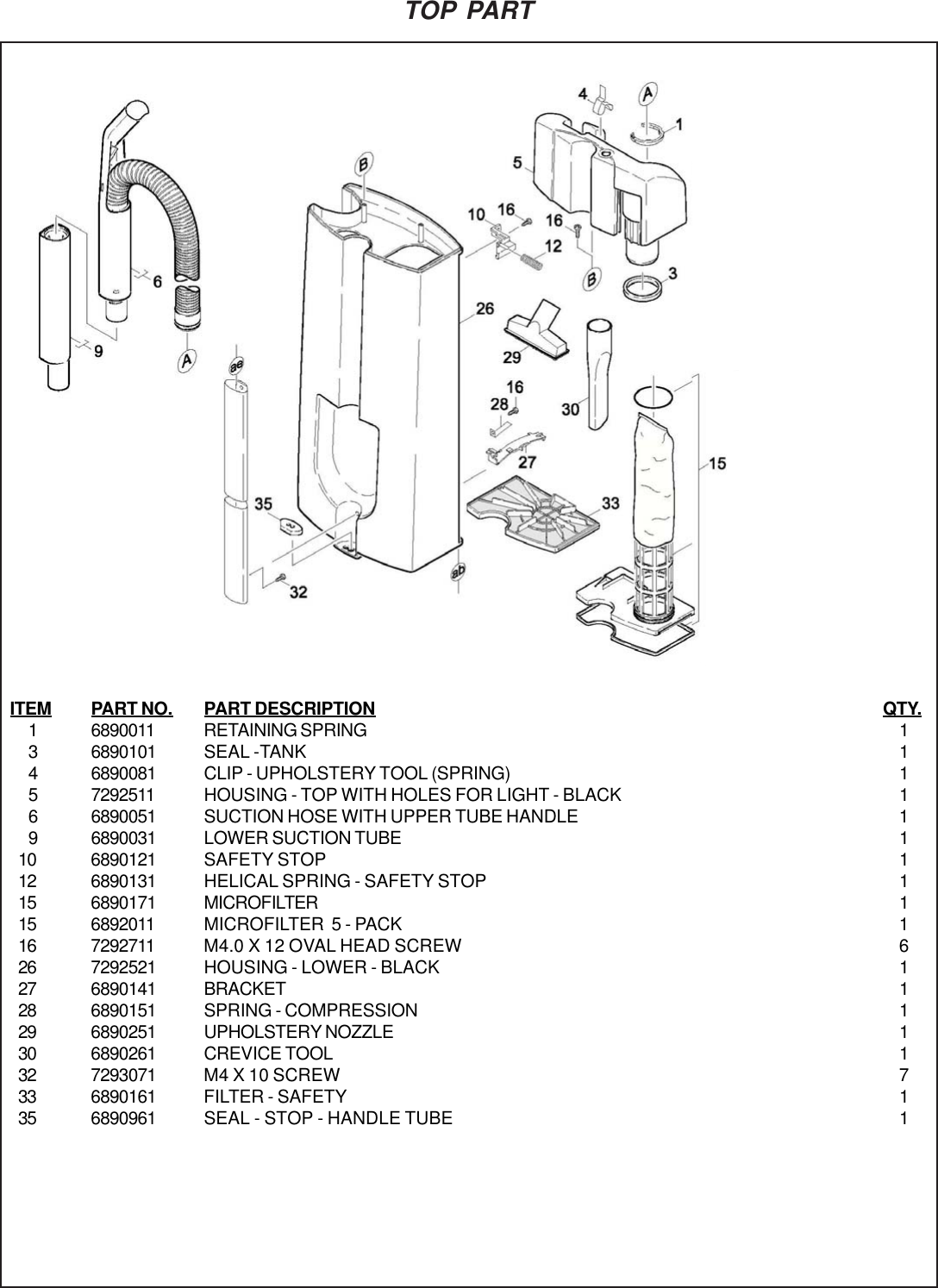 Page 2 of 12 - 9097272 Pacer Dual Motor Illustrated Parts Book.pmd  Nss-pacer-214-ue-218-ue-upright-vacuum-parts-manual