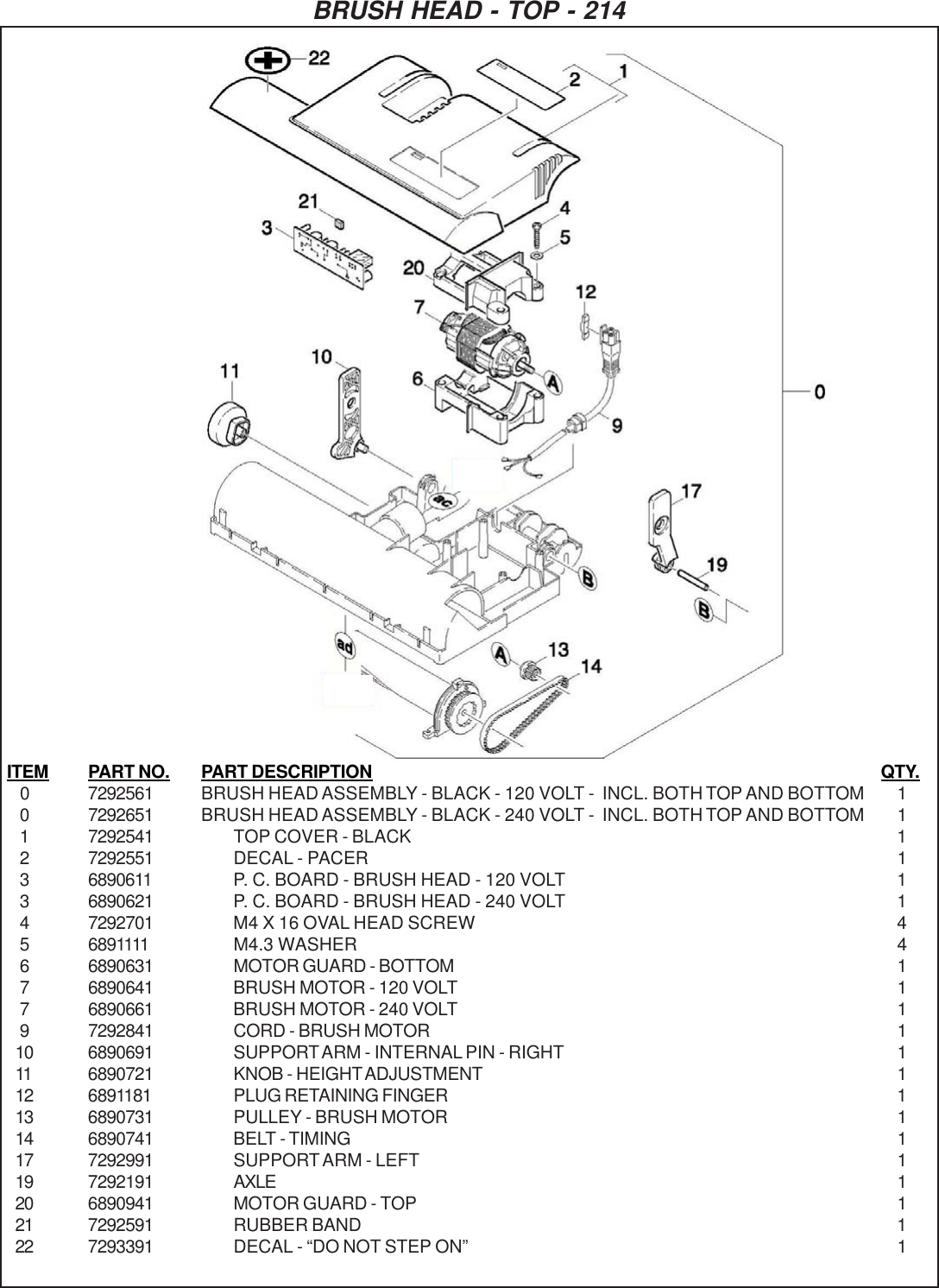 Page 6 of 12 - 9097272 Pacer Dual Motor Illustrated Parts Book.pmd  Nss-pacer-214-ue-218-ue-upright-vacuum-parts-manual