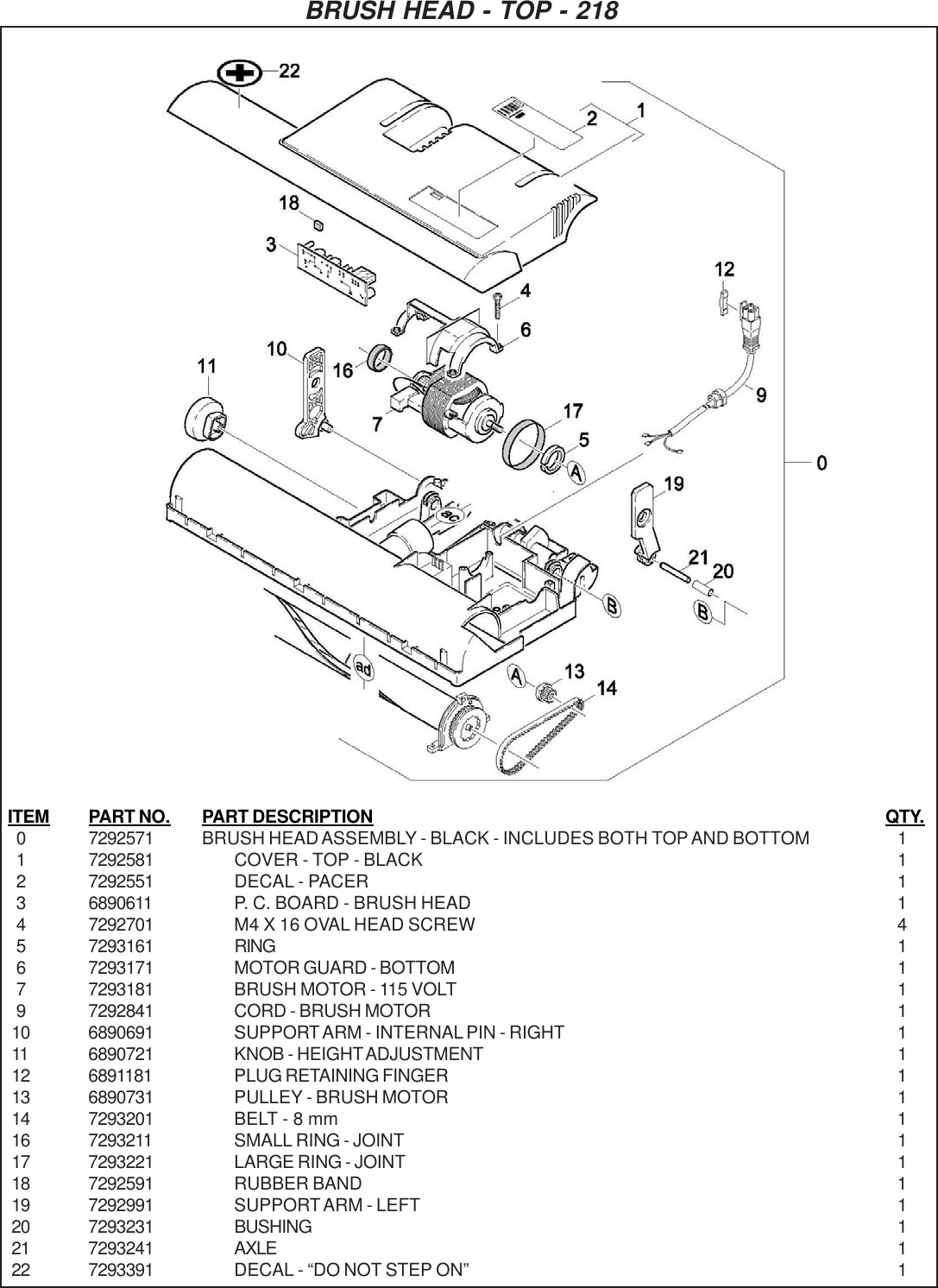 Page 7 of 12 - 9097272 Pacer Dual Motor Illustrated Parts Book.pmd  Nss-pacer-214-ue-218-ue-upright-vacuum-parts-manual