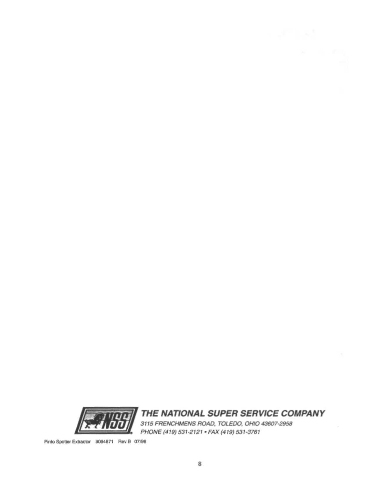 Page 8 of 8 - Scan1.jpg  Nss-pinto-spotter-carpet-extractor-parts-and-operator-manual