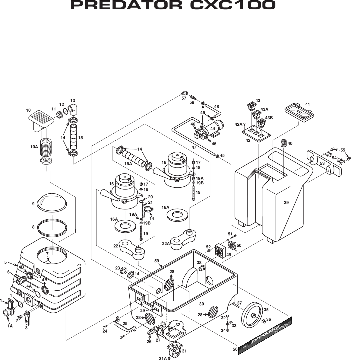 Page 5 of 8 - Nss-predator-cxc100-carpet-extractor-parts-and-operator-manual