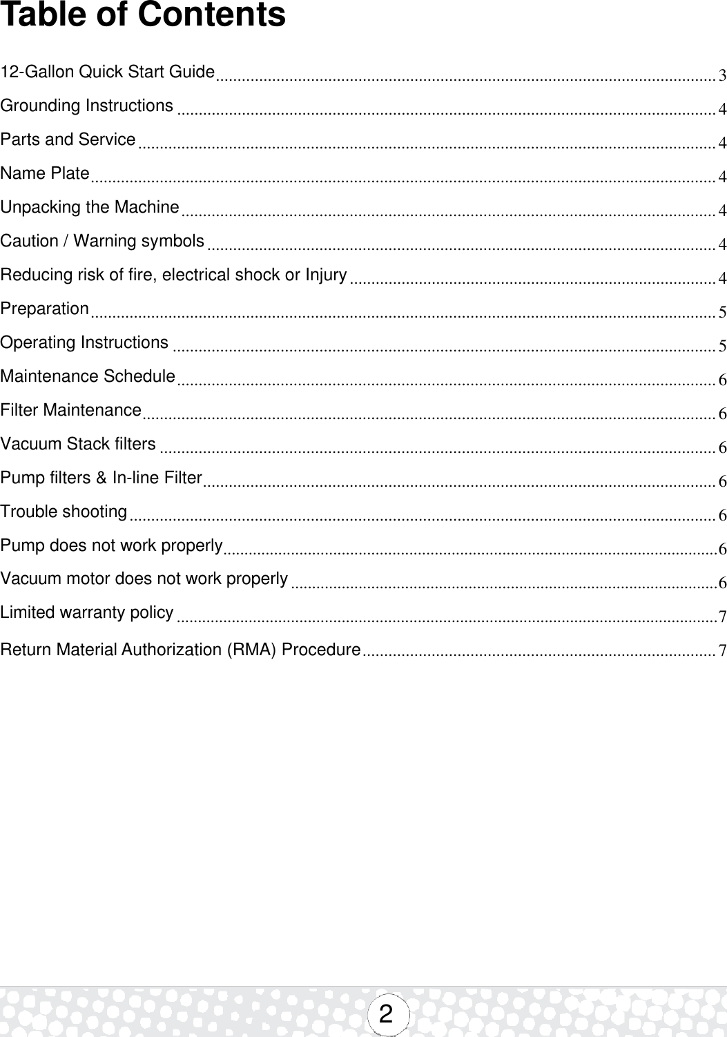 Page 2 of 8 - 9094029 Rally 1200 Operation Manual  Nss-rally-1200-carpet-extractor-operator-manual