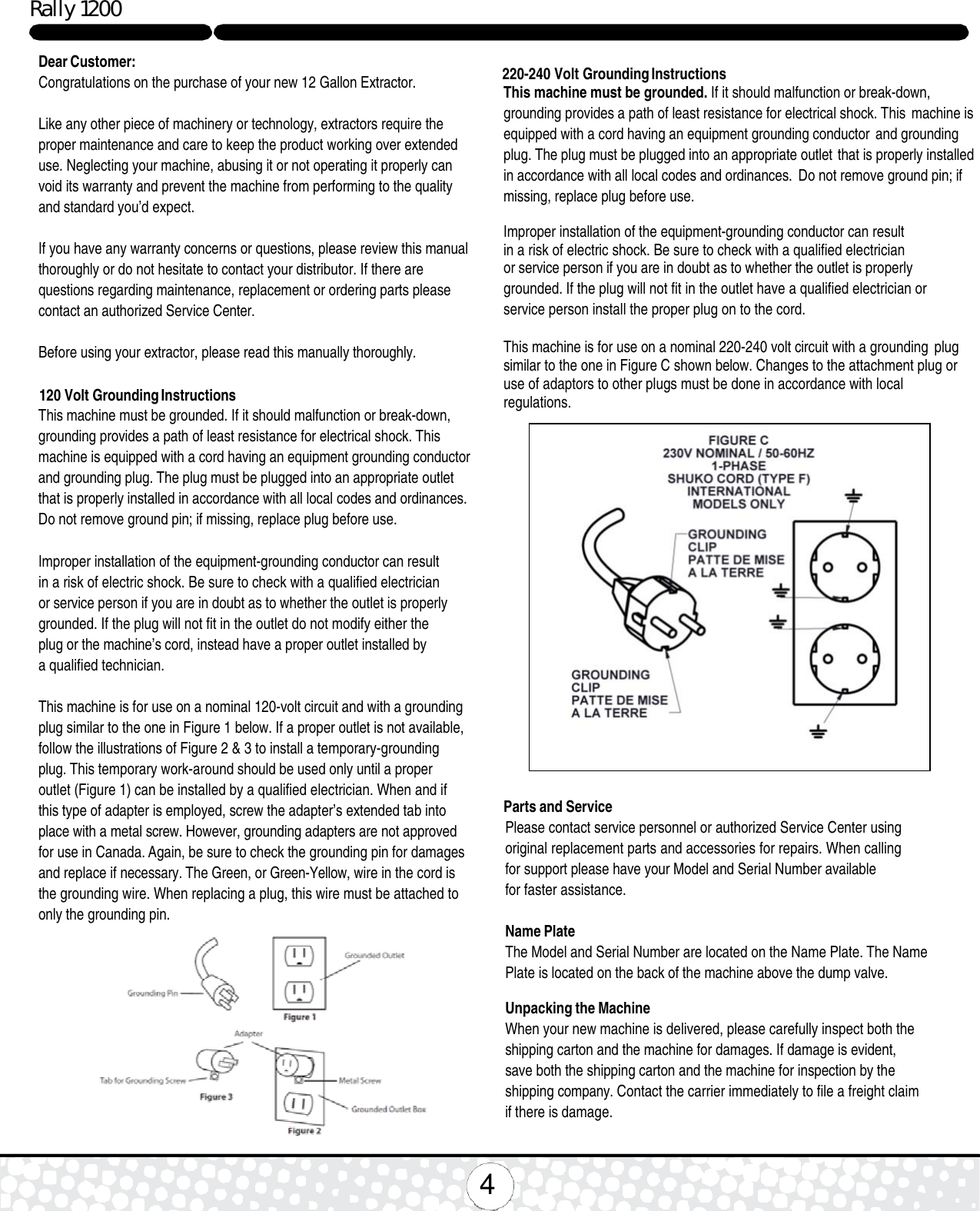 Page 4 of 8 - 9094029 Rally 1200 Operation Manual  Nss-rally-1200-carpet-extractor-operator-manual