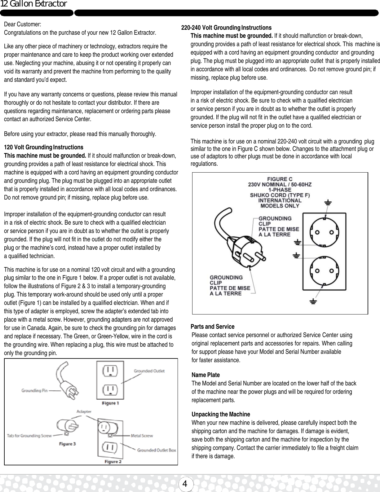 Page 4 of 8 - 9094028 Rally 220, 220H & 500H Operation Manual  Nss-rally-500h-carpet-extractor-operator-manual