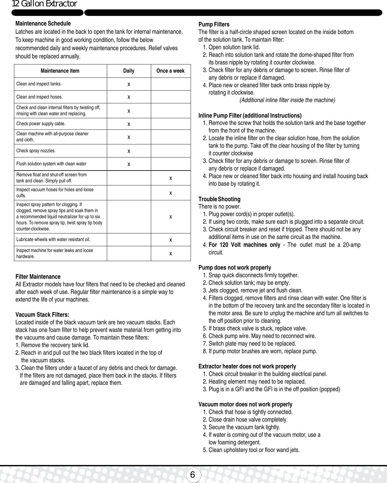 Page 6 of 8 - 9094028 Rally 220, 220H & 500H Operation Manual  Nss-rally-500h-carpet-extractor-operator-manual