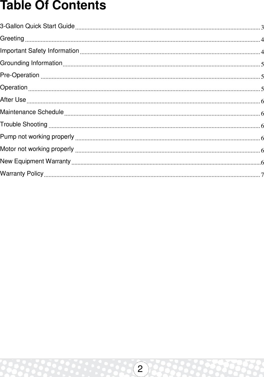 Page 2 of 8 - Nss-rally-55-carpet-extractor-operator-manual