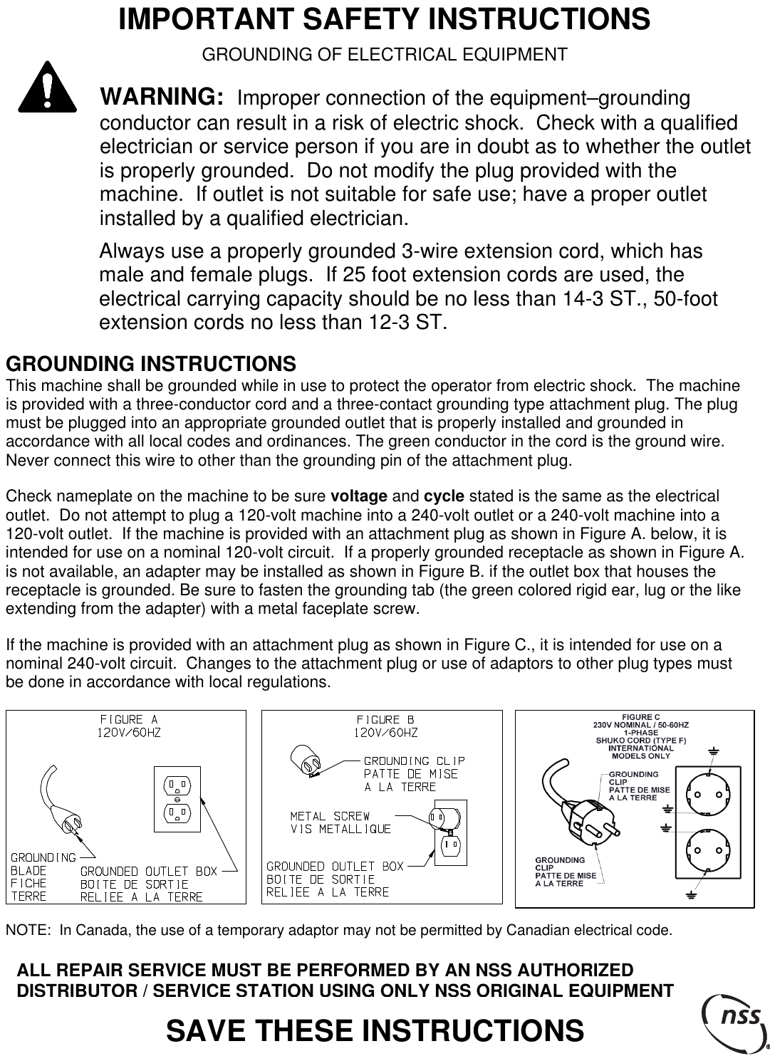 Page 3 of 10 - 9094819 Stallion 818 SC English Operation Manual  Nss-stallion-818sc-carpet-extractor-operator-manual