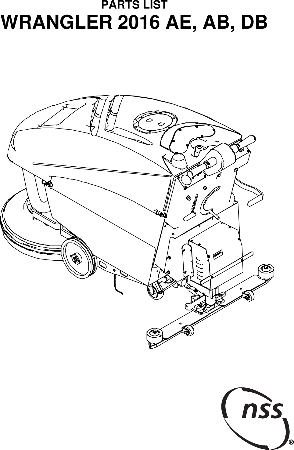 9092378 Wrangler 2016 Illustrated Parts Book Nss walk behind floor